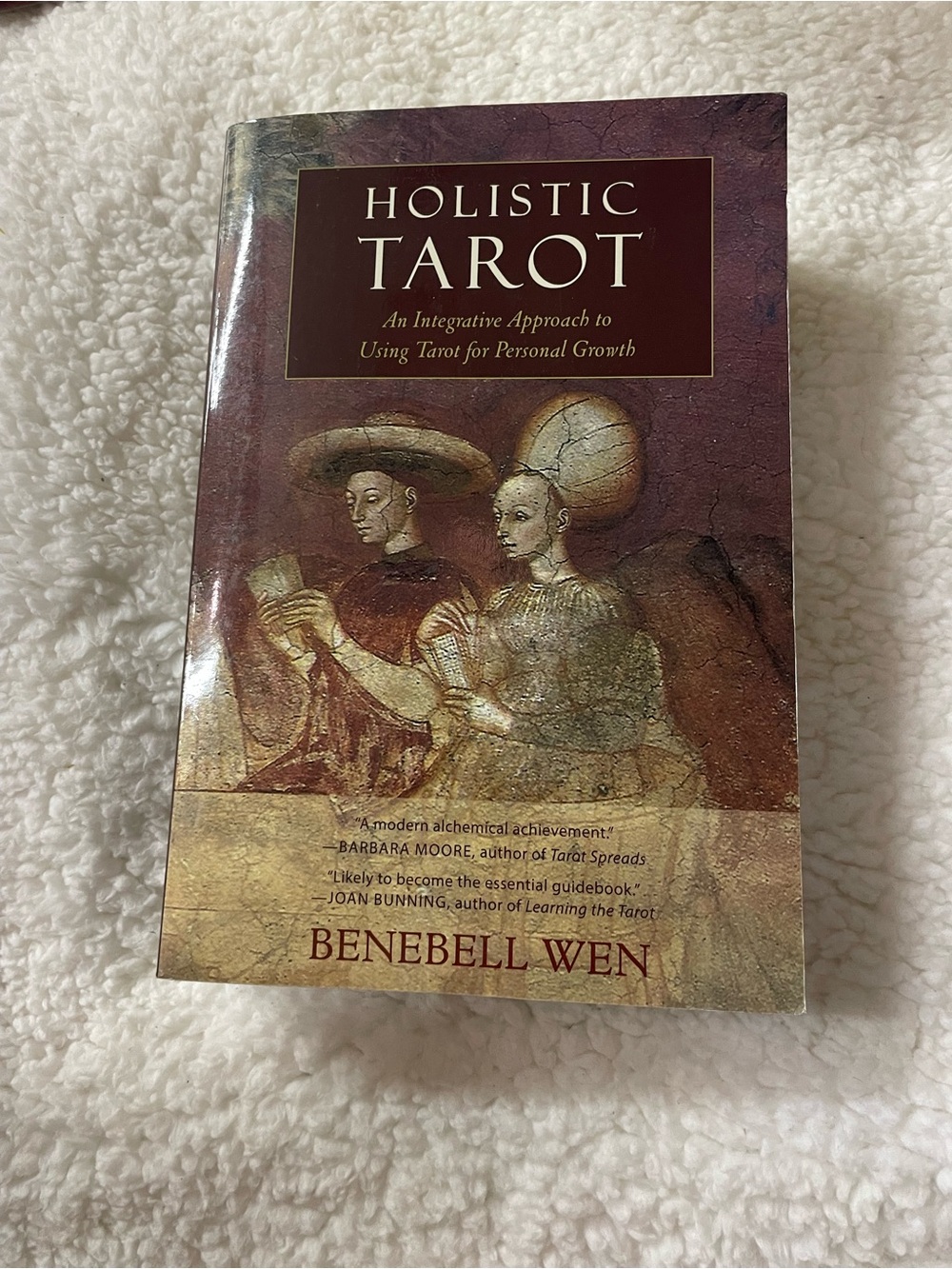 Holistic Tarot by Benebell Wen — Burgundy & Gold Paperback